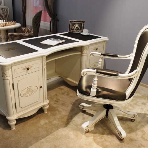 Colectia Larisa Cabinet de lucru - masa de birou alb
